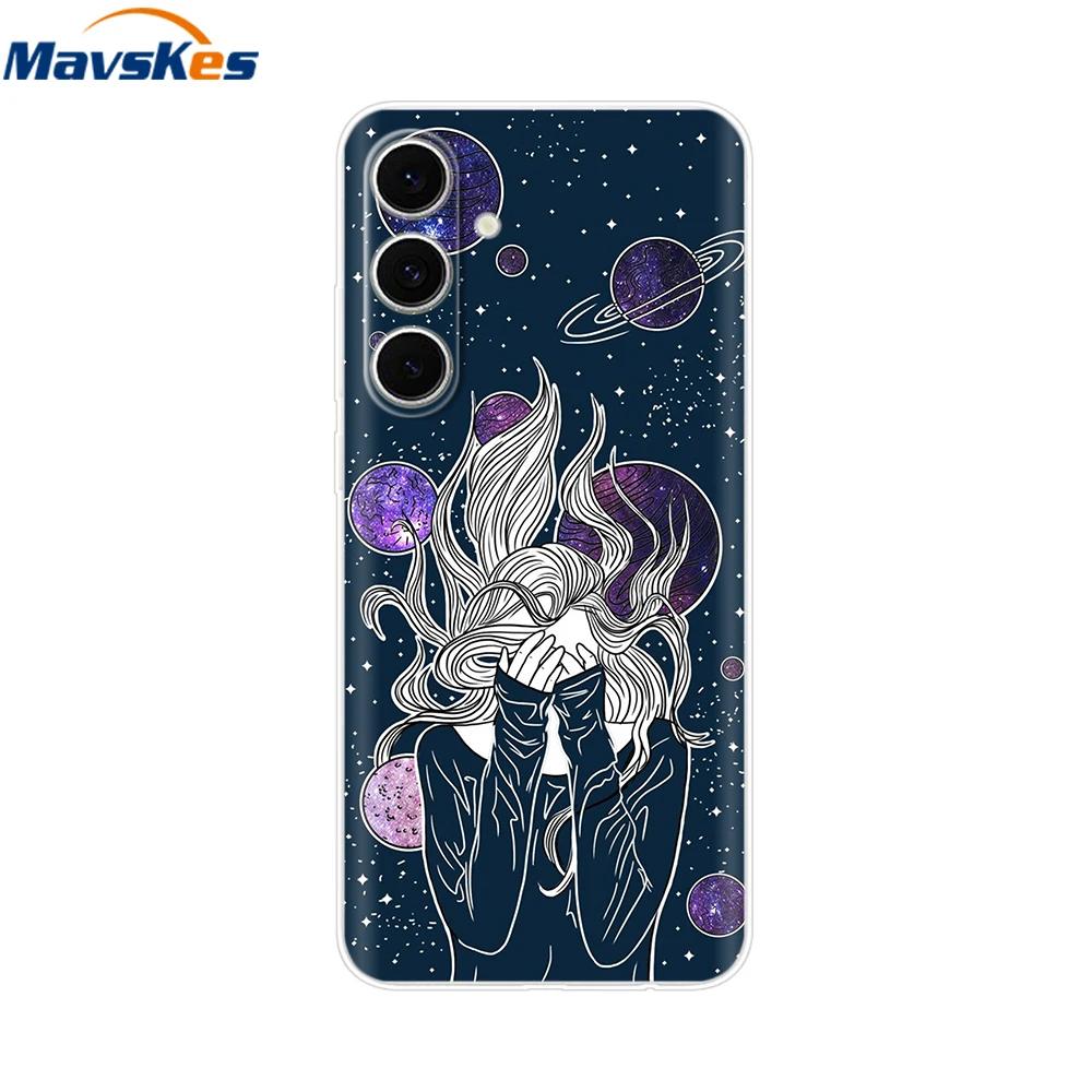 Soft Clear TPU Case For Samsung S24 FE Case Silicon Bumper Shockproof Back Cover For Samsung Galaxy S24 FE Ultra Plus S24FE S24+