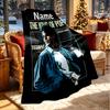 Personalisierte Michael Jackson Druckdecke mit individuellem Namen, Heimdekoration, Schlafzimmer, Sofa, Camping, Couch, Geschenke für Geburtstag WeihnachtenEnthusiasten