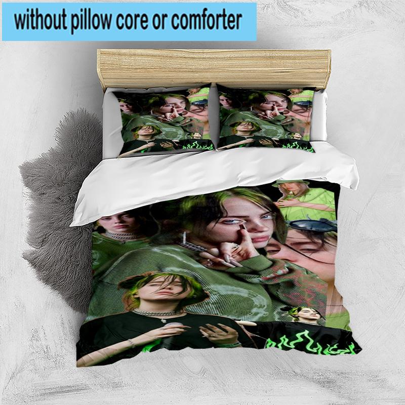 3PCS Bi-llie Music Artwork 3pcs Bedding,Including 3PCS Duvet Cover And 2pcs Pillowcases Perfect for Christmas,Ideal for Bedroom, Dormitory