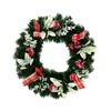 Christmas Artificial Flower Wreath for Front Door, Holiday Home Decor Hanging Ornament