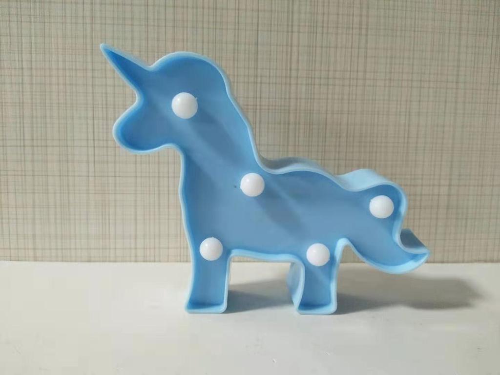 LED Mini Night Light - Flamingo, Pineapple, Cactus, Unicorn & Star Shapes