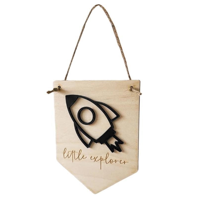 Wall Decors Wooden Sign Wall Hangings Decorations Plaques for Childrens Room Boy Girl Kids Bedroom Classroom Gift