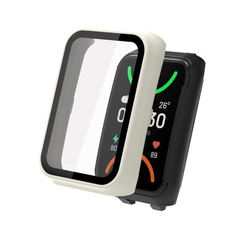 Anti-scratch Protective Case+Screen Protector Compatible for Band 2 Cover With Tempered-Glass Film Smartwatch Hard Shell