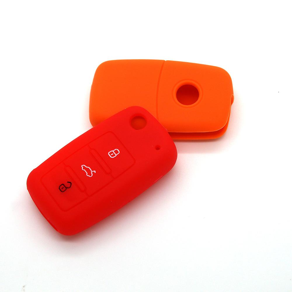 Silicone Key Cover for Volkswagen Bora, Lavida, Touran, Tiguan, Passat, Octavia Remote Keys