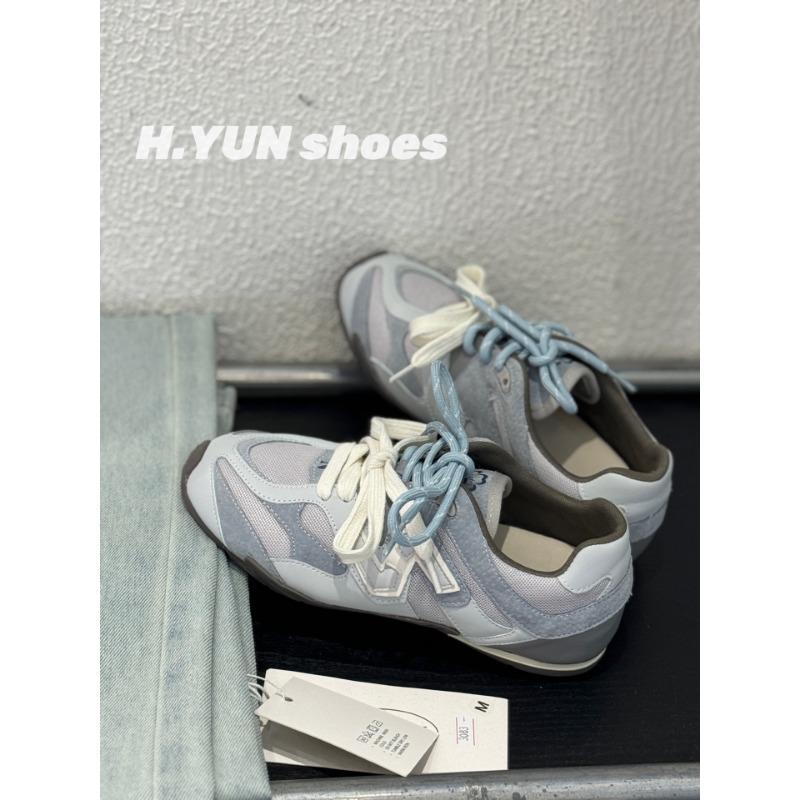 

Spring new gray leather women s shoes n word casual shoes versatile sports 35 синий