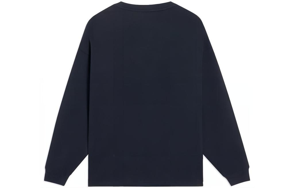 Li Ning Sports Life Collection T Shirts Men's Black Crew Neck Moderate Straight Fit AHSS751-1