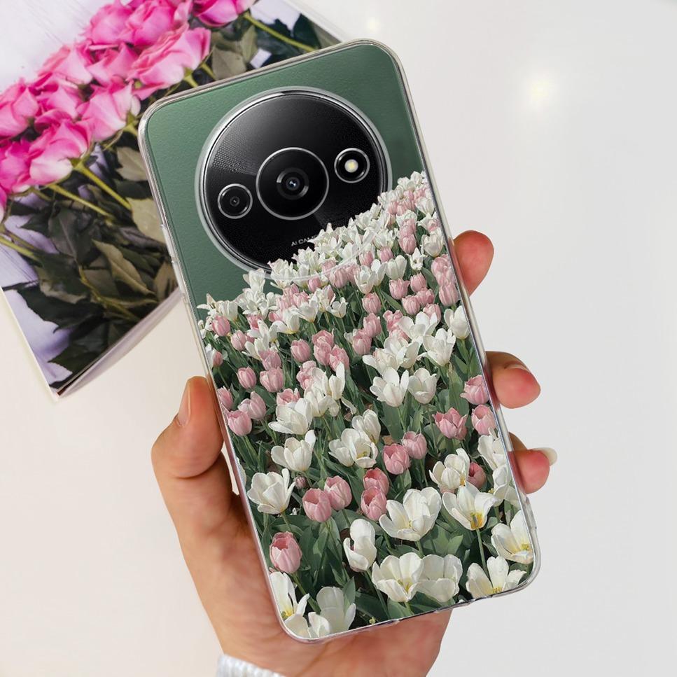 For Xiaomi Redmi A3 4G Case Fashion Girl Cartoon Print Soft Silicone Back Cover For Redmi A3 6.71" Shockproof Phone Case Funda