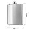 1/2/4/7/8 Oz Stainless Steel Hip Flask With Funnel Pocket Hip Flask Alcohol Liquor Hip Flask Screw Cap