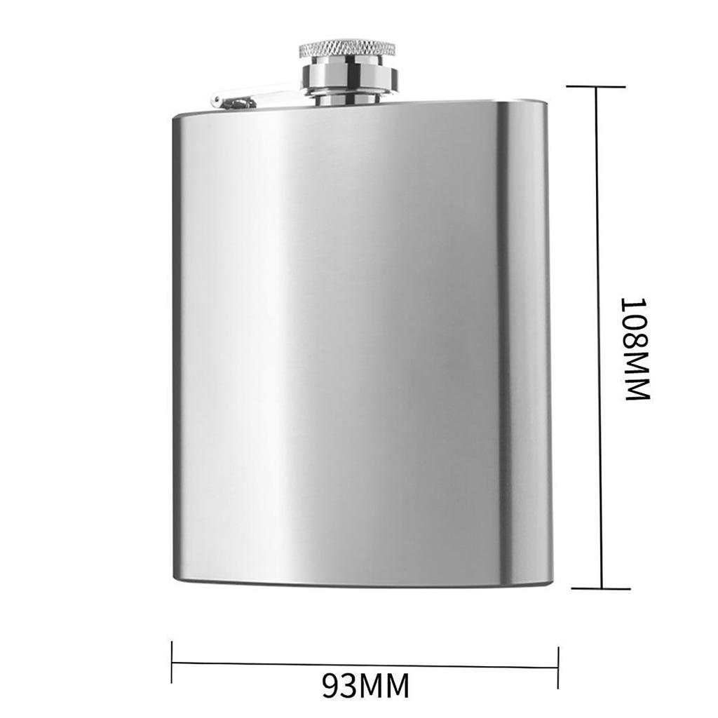 1/2/4/7/8 Oz Stainless Steel Hip Flask With Funnel Pocket Hip Flask Alcohol Liquor Hip Flask Screw Cap