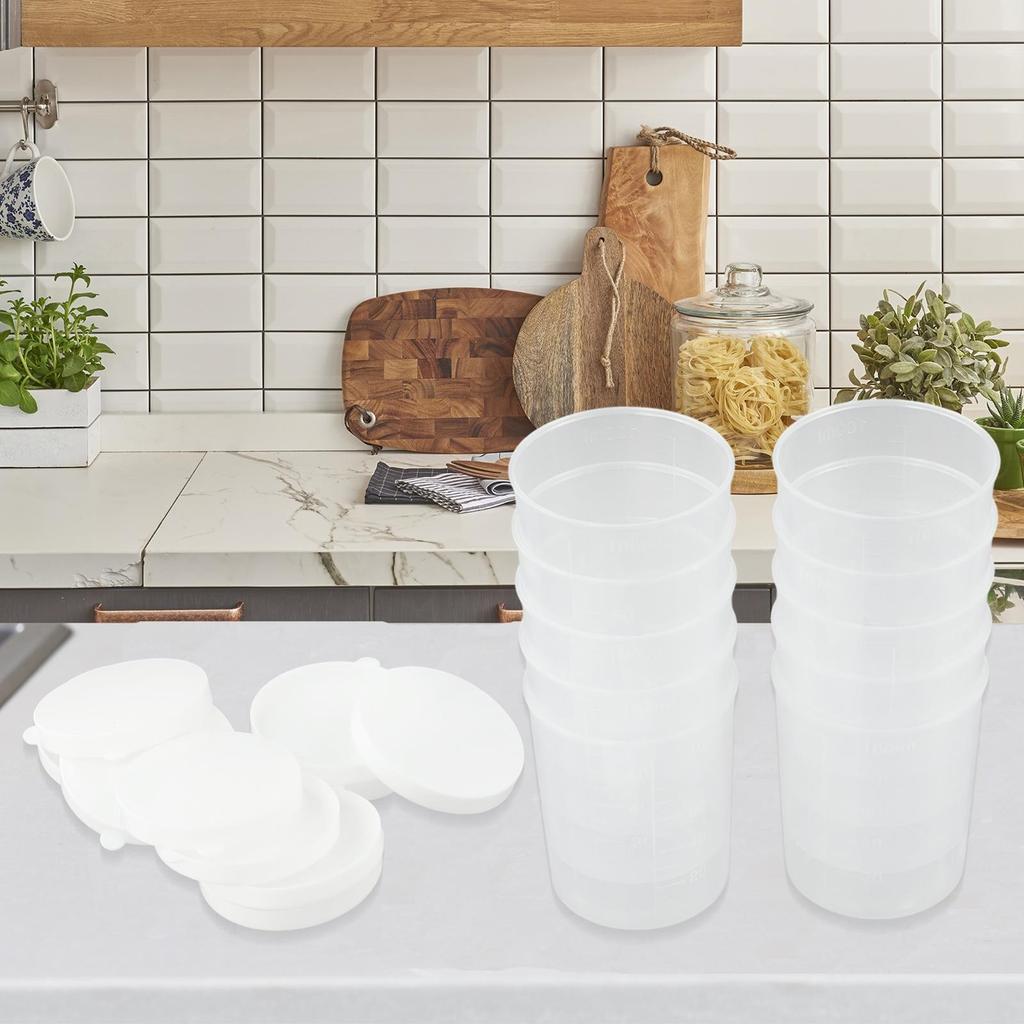 100ML Measuring Cup 10pcs 30ML 50ML Transparent With Graduated