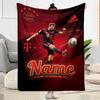 Bayern Munich Fan Gear Customize Your Name Blanket Throw Customizable Blanket Ultra-Soft Throw For Nap Chair Bed Sofa Ideal for All Seasons
