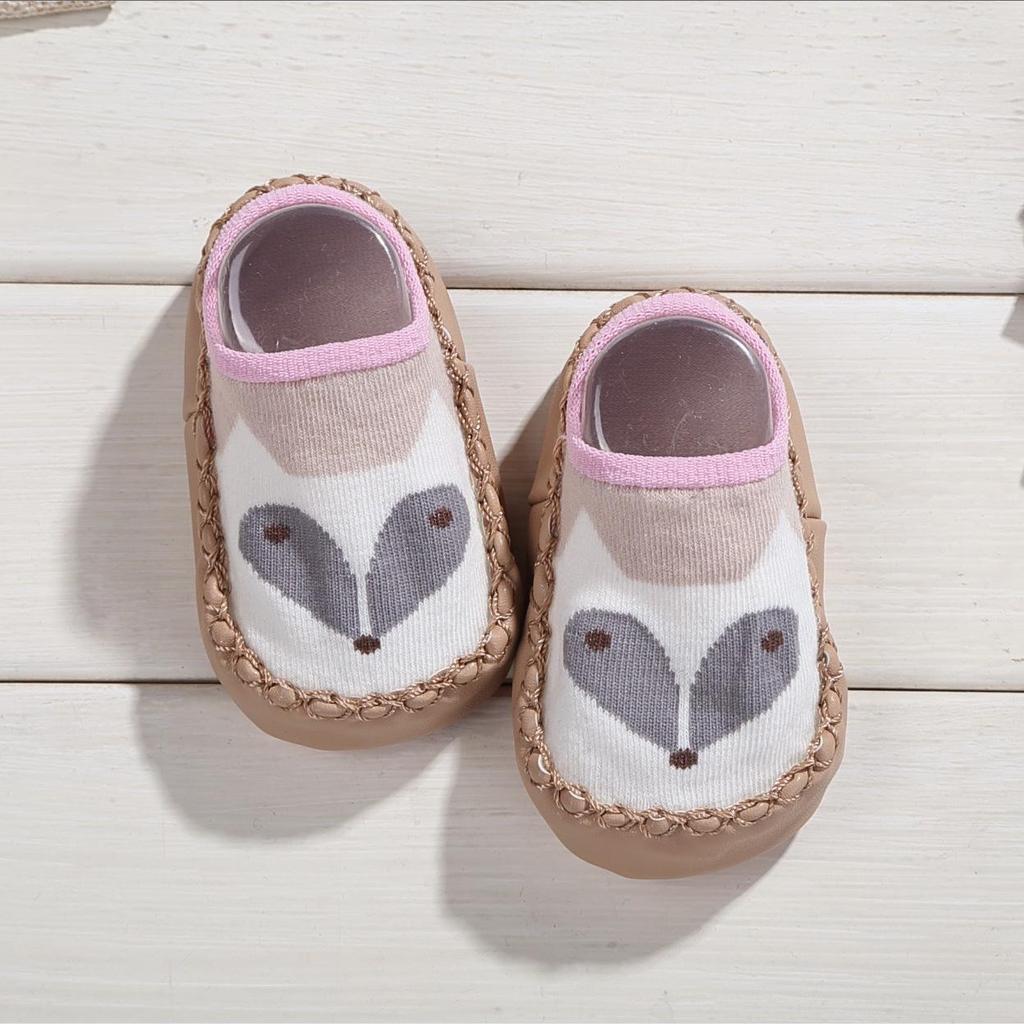 New Spring & Autumn Cartoon Baby Shoes & Socks - Soft Sole Walking Socks for Boys & Girls
