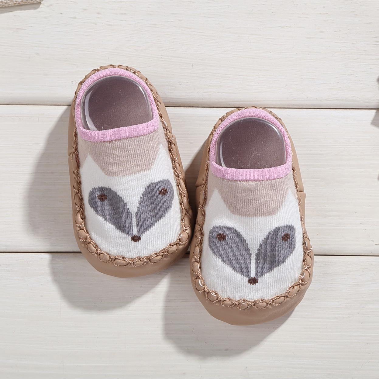 

New Spring & Autumn Cartoon Baby Shoes & Socks - Soft Sole Walking Socks for Boys & Girls M (12cm sole)