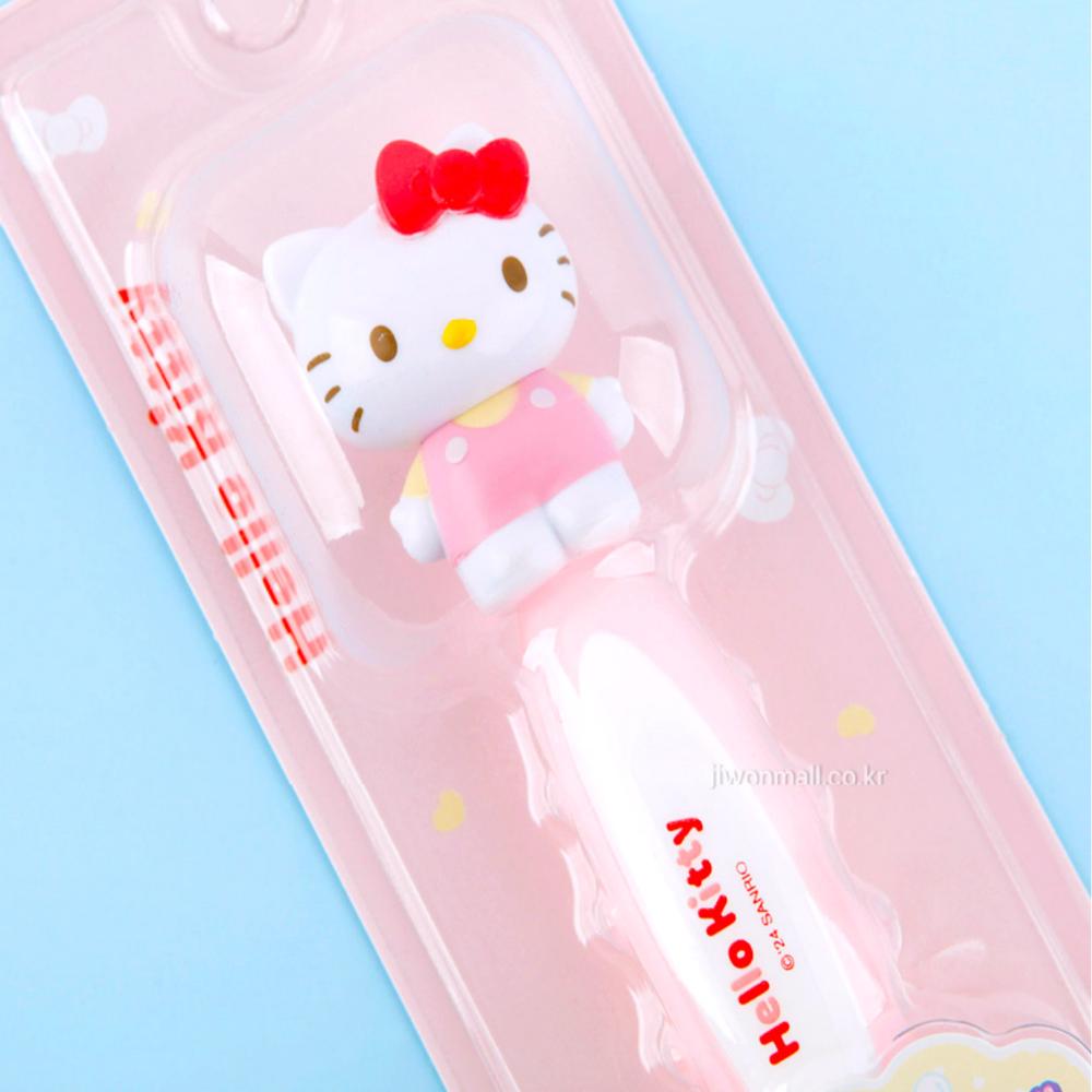 Hello Kitty Rubber Handle Figure Toothbrush - 5EA