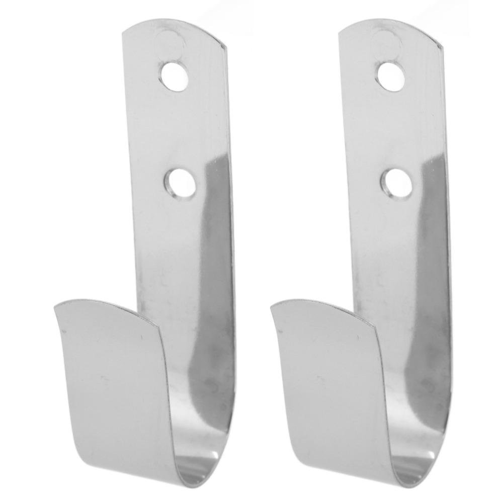 2pcs 304 Stainless Steel J Hook Hangers Rugged Versatile Hanger J Hook Bracket Marine Use