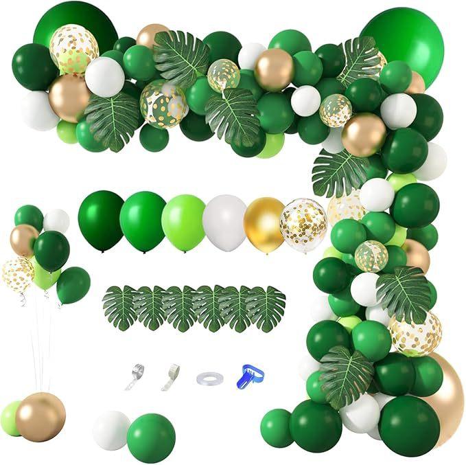 Balloon Chain Combination Set 163 Pieces Jungle Animal Birthday Baptism Party Scene Arrangement