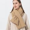 Down Cotton Cross Ring Scarves Windproof Down Cotton Scarf New Thermal Shawl  Women Men