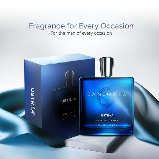 Ustraa Gift for Men - Insignia - Perfume for Men -(100ml) | Scent of Royalty with Rich, Intense Mix of Masculine Fragrances