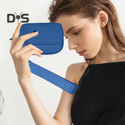 Multifunctional Handbag Wrist Purse with Detachable Lobster Clip Smooth Zipper Closure Lightweight Change Phone Lipstick Storage Pouch Card Holder