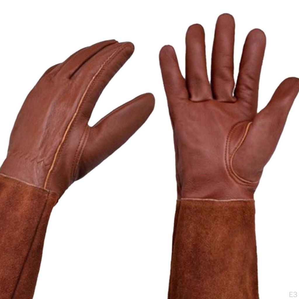 Schweißhandschuhe BBQ PU Leder Arbeits Rigger Lange Rohr Beschneiden