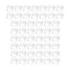 50 Divisions Crystal Acrylic Sign Holders Ideal For Product Markers Desk Identification Cards And Gathering Seating Labels 4x6x2.3cm