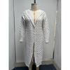 Autumn Winter Women's Long Cable Knit Hoodie, Plush Ribbed Open Front Cardigan with Warm Fleece Lining, Oversized Sweater Coat for Casual Comfort