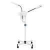 Dual-Function Facial Steamer with Touch Screen Timer, Cold/Hot Mist, LED Lamp, and Magnifying Glass