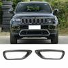Carbon Fiber Front Fog Light Lamp Cover Trim For Jeep Grand Cherokee 2018-
