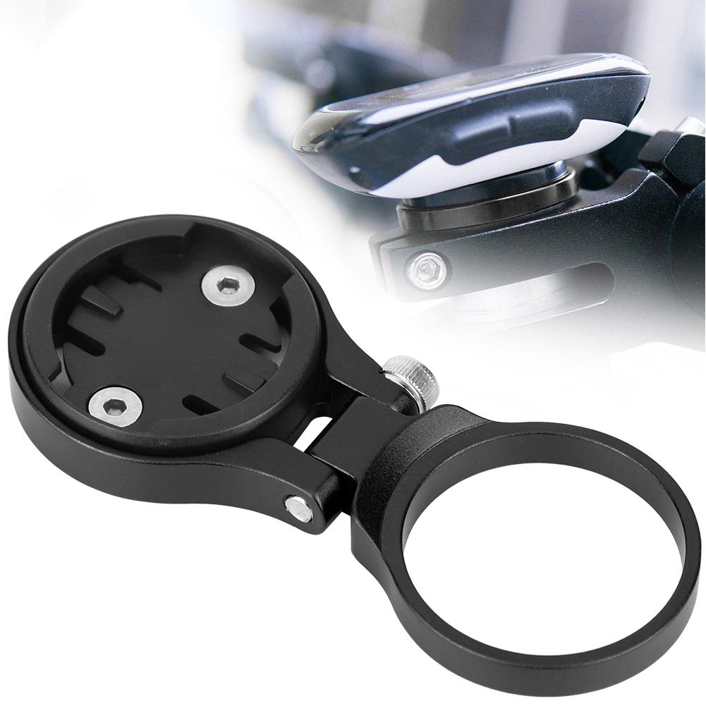 Bicycle Bike Adjustable Stem Mount Holder for Garmin Edge 1000 820 810 520 Computer GPS (Black)