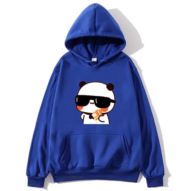 Couple Sweatshirt Bubu and Dudu - PANDA BEAR Love Rich Lovers Graphic Hoodies Women Panda Bear Clothes Kawaii Pullover