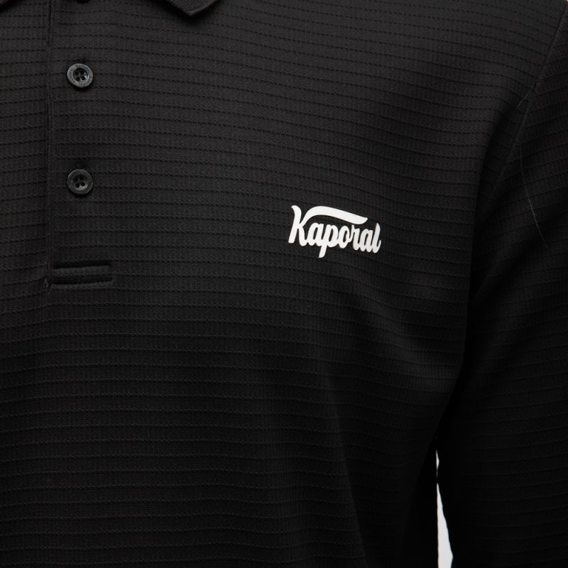 Polo texturé manches longues jilan Homme KAPORAL