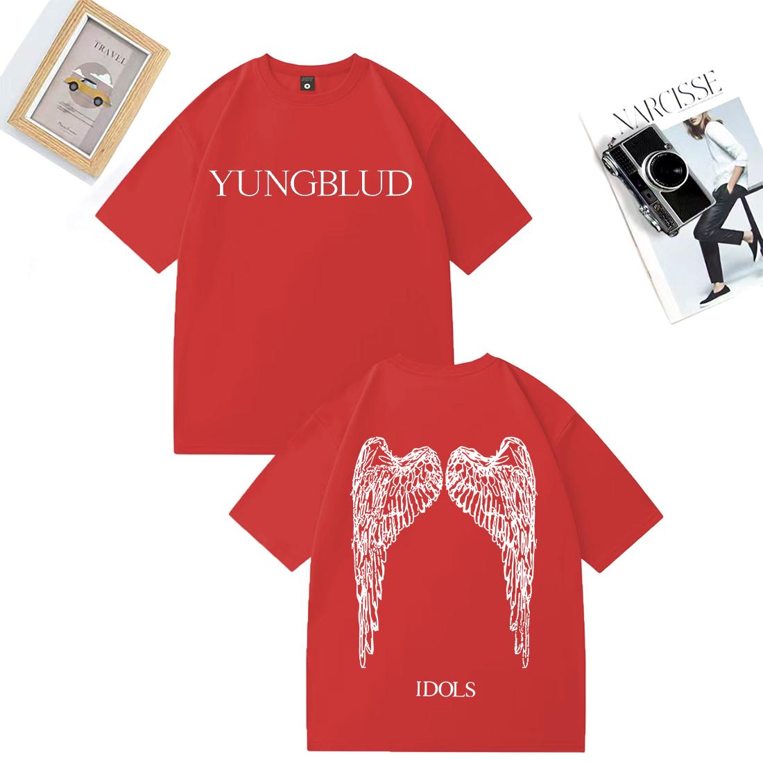 Yungblud IDOLS Wings Album Tour 2025 T Shirt Unisex WOMEN Casual Hip Hop streetwear Short Sleeve Tshirts Oversized Cotton Tshirt S