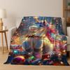 Manta de Flanela de Unicórnio Arco-Íris de Desenho Animado, Elfos, Presente para Menina, Manta Macia e Aconchegante para Casa, Quarto, Cama, Sofá, Cobertura para Piquenique, Crianças