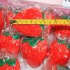Creative Squishy Strawberry Stress Ball Toy Super Soft Building Block Filling Squeeze Fidget Toy Asmr Sensory Anti Stress Toys