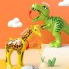 Large Animal Building Blocks: Dinosaur, Tiger, Elephant, Crocodile, Giraffe DIY Educational Toys for Kids