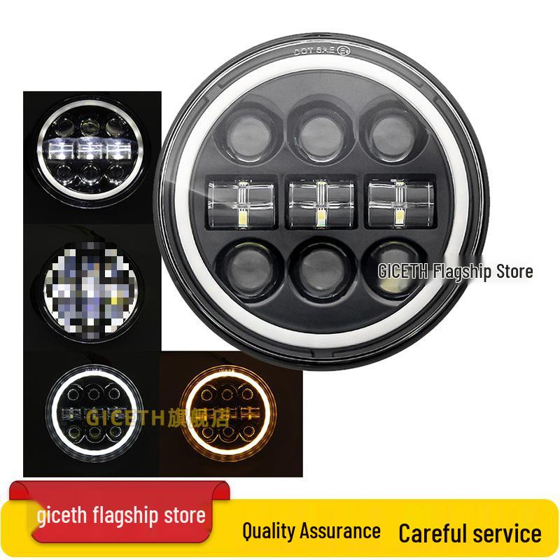 5.75" LED Headlight for Harley X48, XL883R/L 750, Dyna, Benelli 400 Motorcycles & Scooters - Off-road Compatible