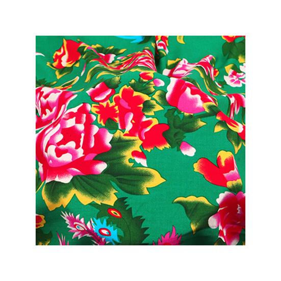 Panno floreale Tessuto patchwork floreale tradizionale nordorientale Panno di cotone multicolore per cucire Artigianato fai-da-te