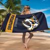 Cardinals And Blues Heart Beach Towel Microfiber Beach Towel, Lightweight and Quick-Dry, for Summer Travel, Swimming Pool Fan Birthday Gift