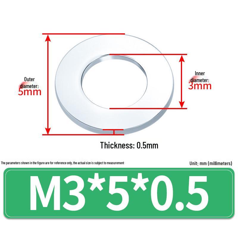 Extra Large Galvanized Metal Flat Washer (Sizes M1.6-M14)
