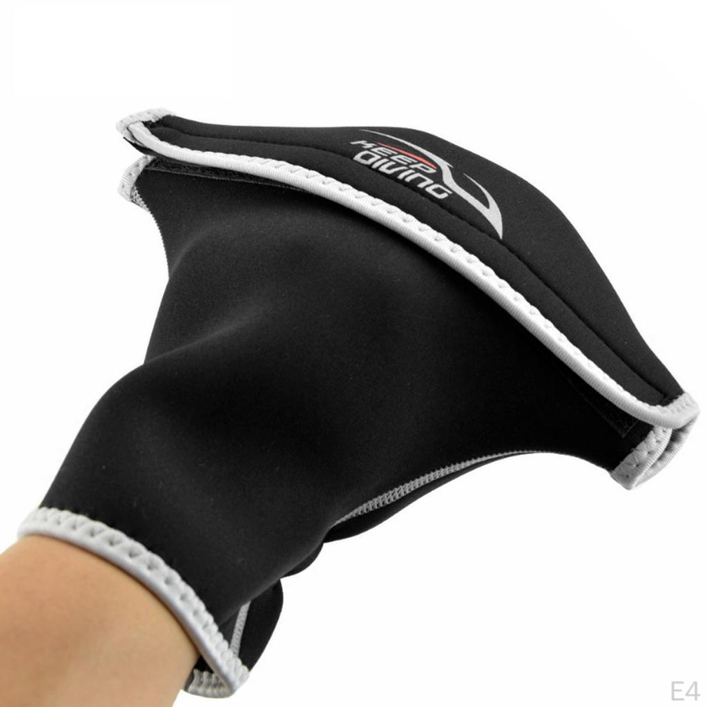1 Pair Neoprene Kayak Rowing Rafting Paddle Gloves Hand Finger Palm