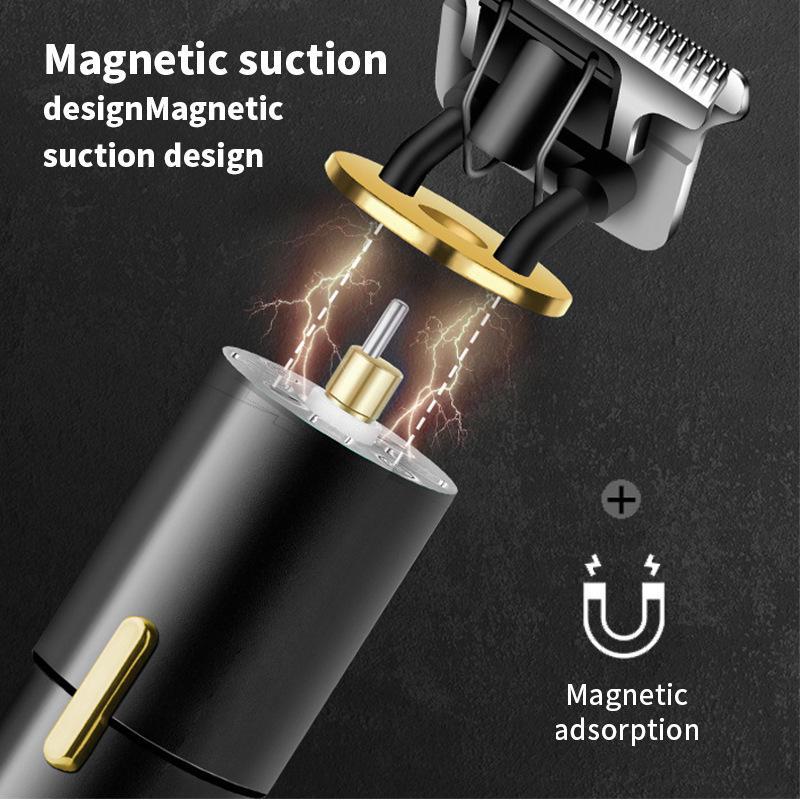 Rechargeable T9 Bald Electric Hair Clipper & Razor with Carving Mark Design