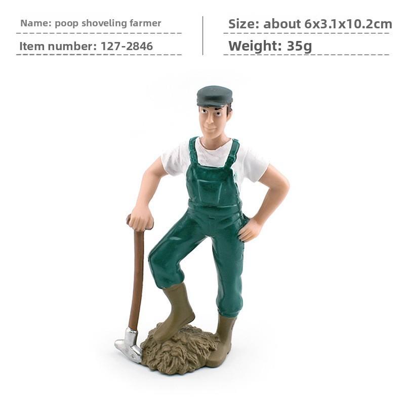 Simulated Diver Veterinarian Farmer Worker Postal Worker Toy Model Ornament For Collectors And Play
