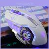 Mouse Mecânico Gamer com Fio Brilhante Definição de Macro Comer Frango Desktop USB 3200dpi