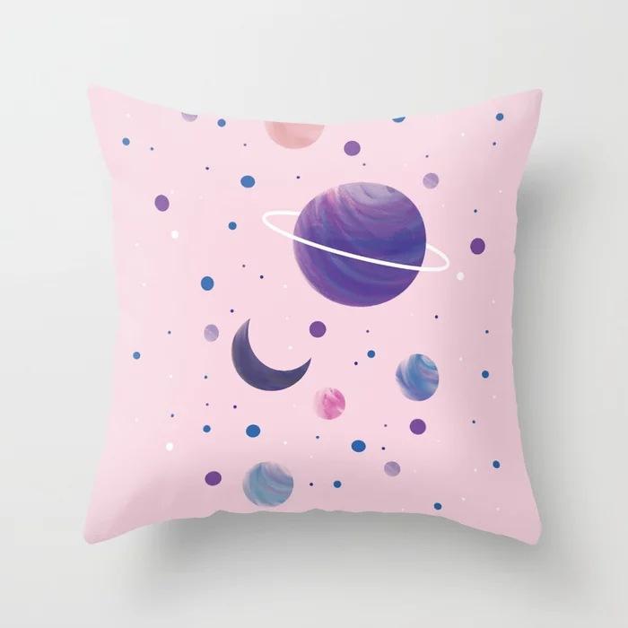 Pink Sky Cloud Pillowcase Sofa Office Cushion Cover Pillowcase Home Decor Pillowcase