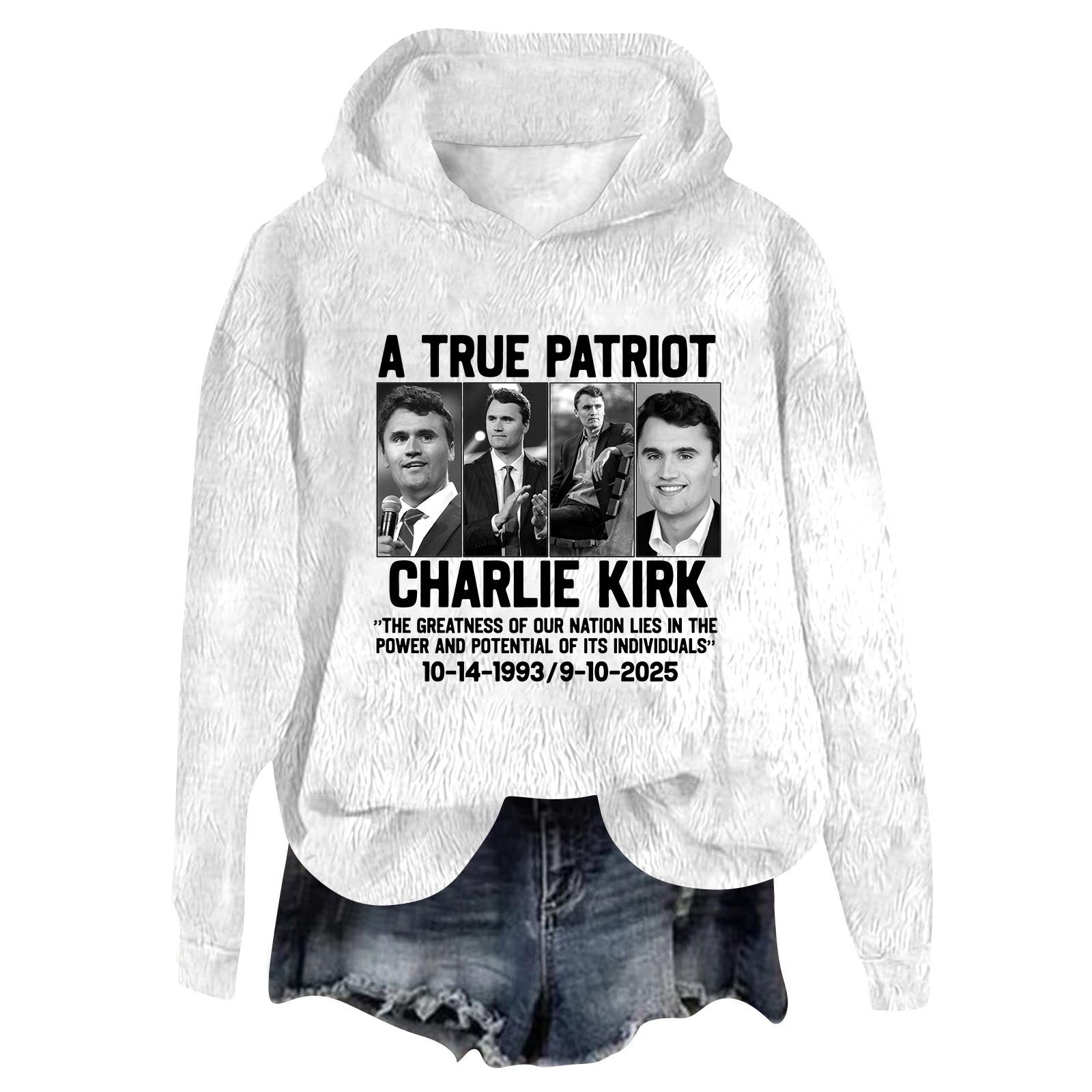 

Женский фланелевый топ с капюшоном и длинным рукавом с принтом, толстовка с капюшоном XL белый