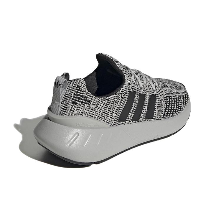 adidas Originály Swift Run 22 J Pohodlné Odolné proti oděru Prodyšné Nízké Běžecké boty Šedá Černá GZ1555