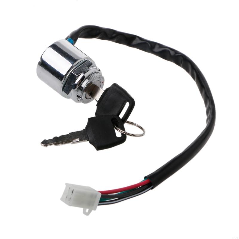 L5BC ATV Motorcycle Dual Sport Dirt Quad 4 Wires Ignition for Key Button