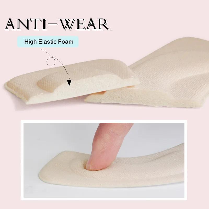 2/5/10 Pairs Women's Shoes Insoles High Heels Adjust Size Adhesive Heel Pads Protectors Patches Pain Relief Foot Care Pads