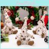 Whimsical Nordic Christmas Figurines Adorable Sitting Snowman Reindeer And Santa Dolls