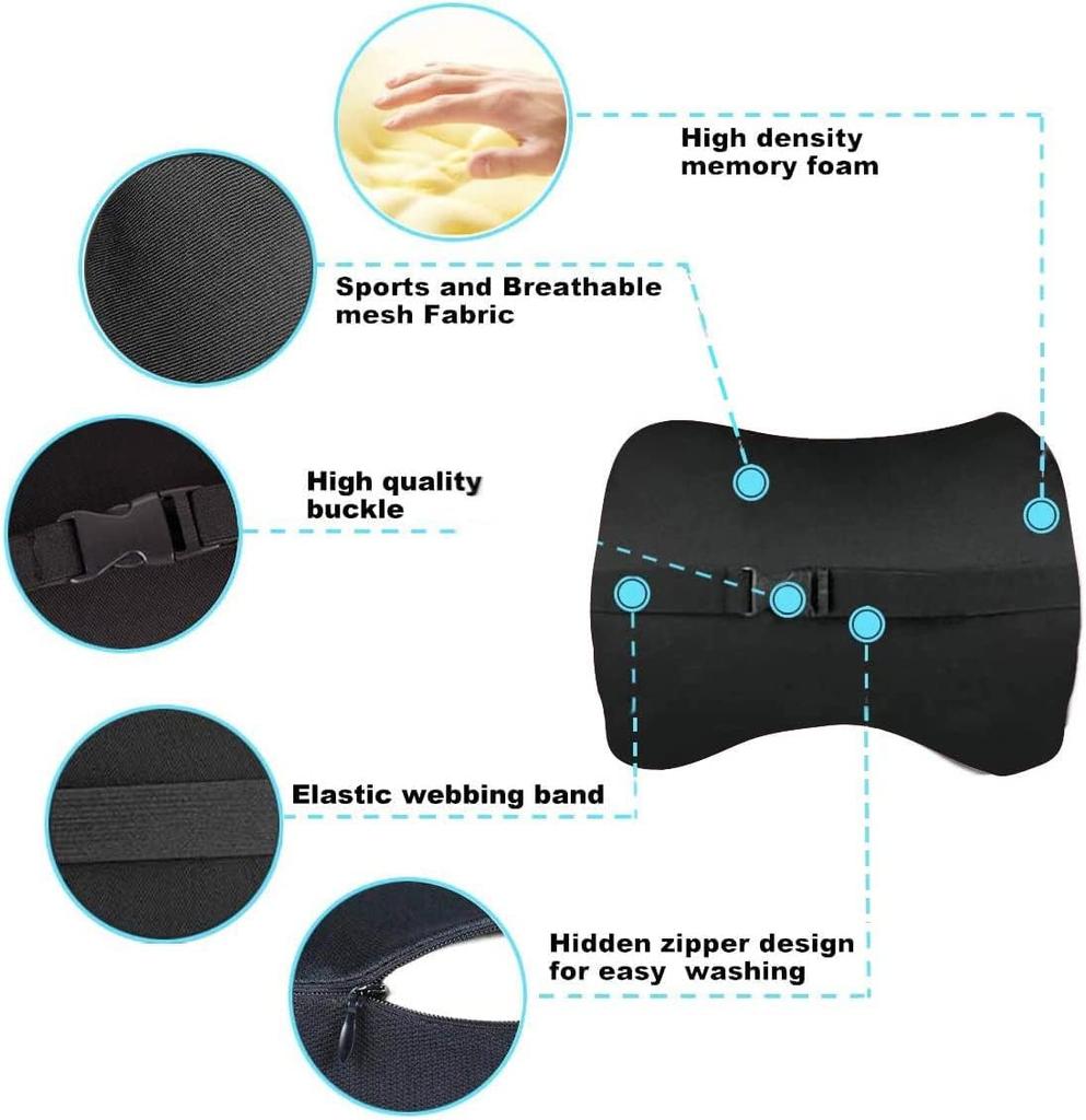 Opěrka hlavy na krk Polštář do auta Polštář na krk do auta Paměťová pěna Prodyšná Opěrka hlavy Chránič opěrky krku Automobil Interiér